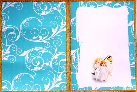 Angel Children Peacock Christmas Insert by Selina Dittmann