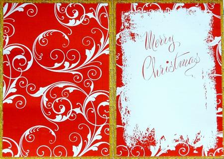 Father Christmas Writing Big Card Insert by Selina Dittmann
