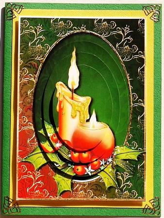 Traditional Christmas Candles Oval Pyramid by Selina Dittmann