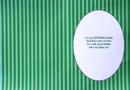 Green Striped Baby Insert by Selina Dittmann