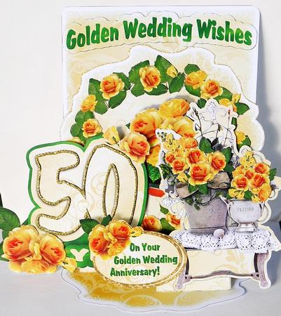 Giant Easel Tableau 3D Card Kit - Golden Gardeners by Selina Dittmann