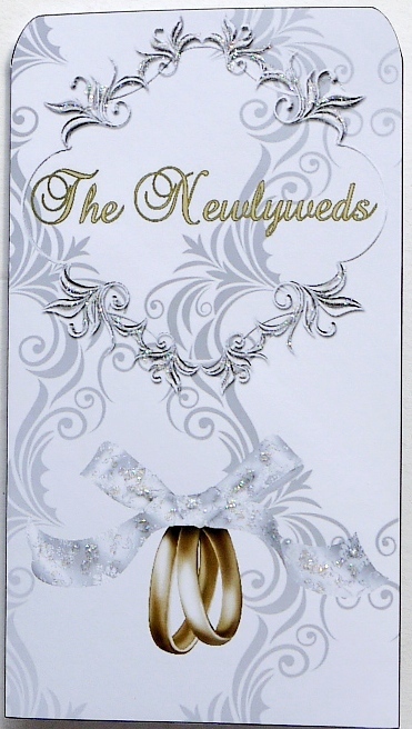 Money Envelope Wedding Rings White Bow 1 by Selina Dittmann