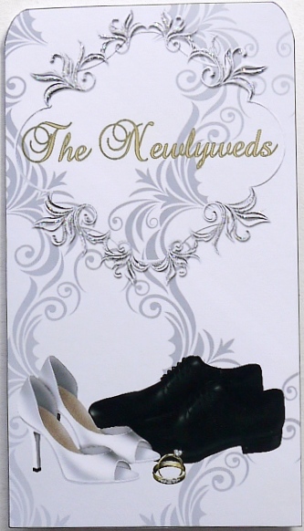 Money Envelope Bride & Groom Shoes by Selina Dittmann