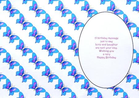 Blue Butterfly Insert 2 by Selina Dittmann