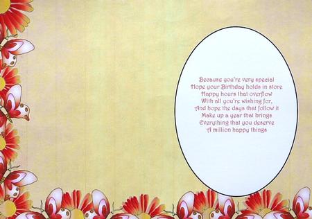 Orange Floral Butterfly Insert by Selina Dittmann