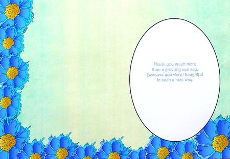 2 Tone Blue Daisy Insert 3 by Selina Dittmann