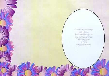 Pink and Blue Daisy Insert by Selina Dittmann