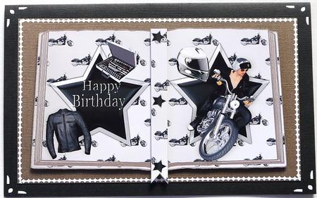 Leather Jacket with Biker, on Open Book A4 by Selina Dittmann