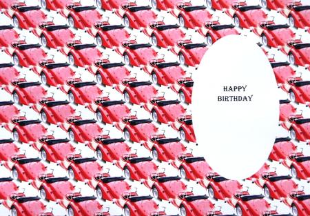 Red Classic Car Insert by Selina Dittmann