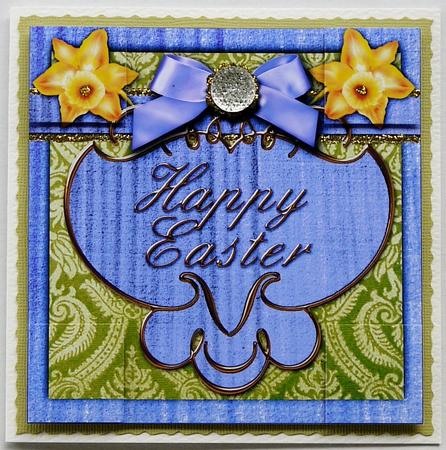 Easter Wishes Doulble Daffs 8in Picture Topper Sheet by Selina Dittmann