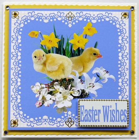 Easter Blooms and Chicks 8x8 Topper by Selina Dittmann