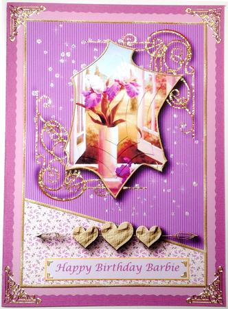 Blushing Iris Card Topper 2 by Selina Dittmann