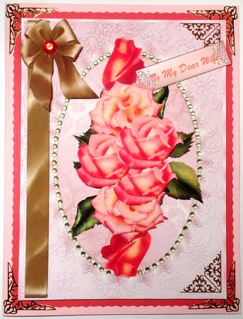 Beautiful Apricot Rose Spray by Selina Dittmann