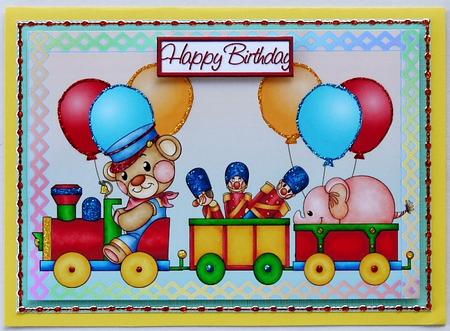 Lovely Jungle Train A4 by Selina Dittmann