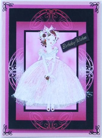 A4 Pink Ballerina by Selina Dittmann