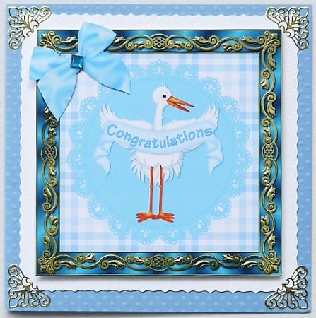 New Baby Boy Decoupage by Selina Dittmann