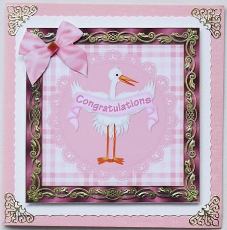 New Baby Girl Decoupage by Selina Dittmann