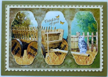 'playing with Butterflies' Kitten Card Topper Featured Gallery Photo