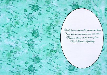 Sun Faded Floral Insert Mint by Selina Dittmann