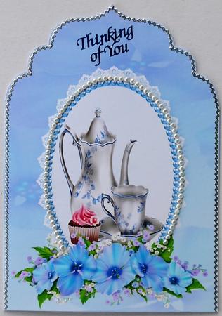 Time for Afternoon Tea Elegant Top Card by Selina Dittmann