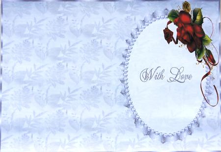 Silver Floral, Lace, Pearl and Drama Roses Insert 2 by Selina Dittmann