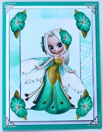Flower Fae Peppermint A4 by Selina Dittmann
