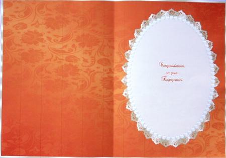 Rich Copper Floral, Gold Lace and Pearl Insert by Selina Dittmann