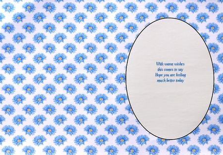 Blue Gerbra Insert by Selina Dittmann