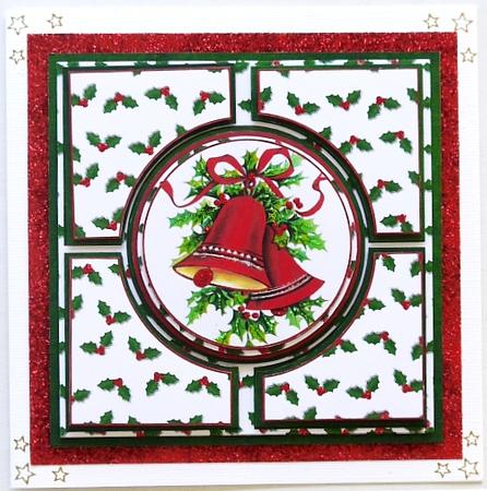 Christmas Bells Green Architects Quad 8in Cf Kit by Selina Dittmann