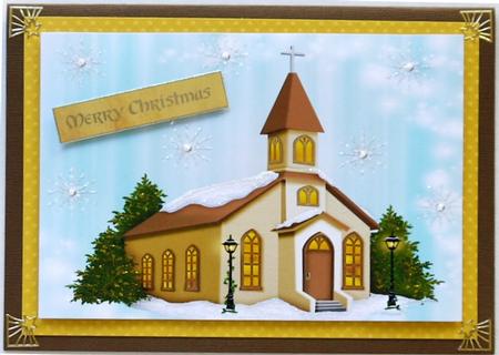 A4 Beautiful Christmas Scene by Selina Dittmann