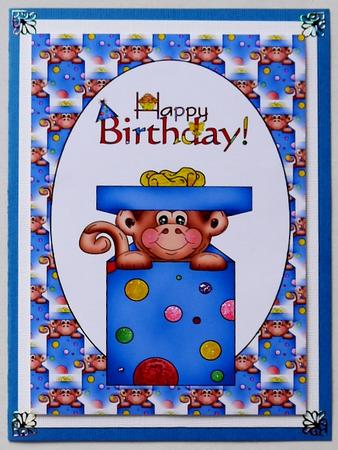 Birthday Monkey Topper 4 by Selina Dittmann
