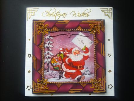 Santas Letter 5inch Bracket Edge Spiral Stacker by Selina Dittmann