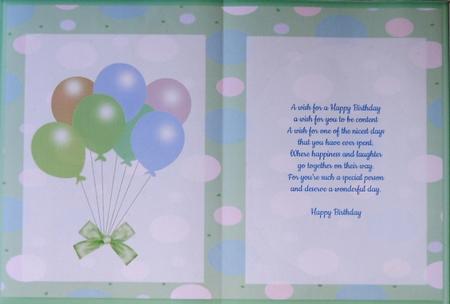 Green Birthday Incert by Selina Dittmann