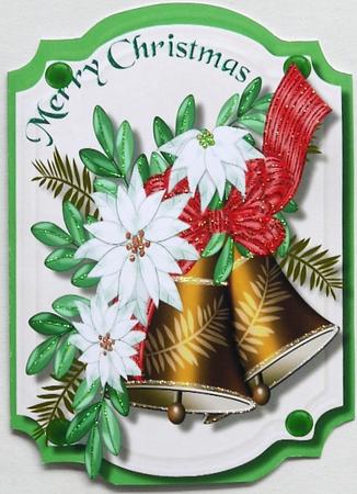 Print,cut,and Fol, Bells and White Poinsettias by Selina Dittmann