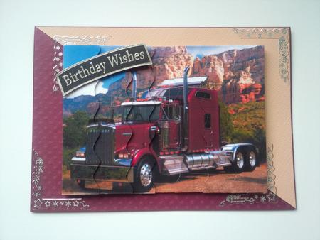Kenworth Truck Wavy Edge Side Stacker by Selina Dittmann