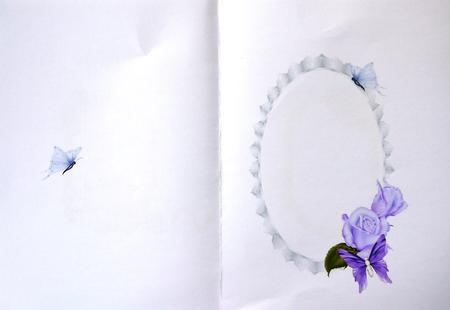 Gold with Roses Floral Insert by Selina Dittmann