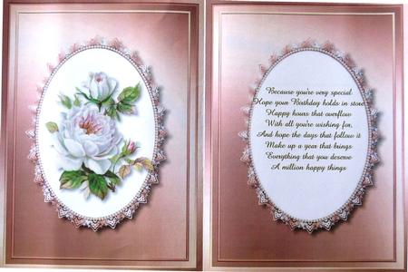Incert Pink with White Roses  by Selina Dittmann