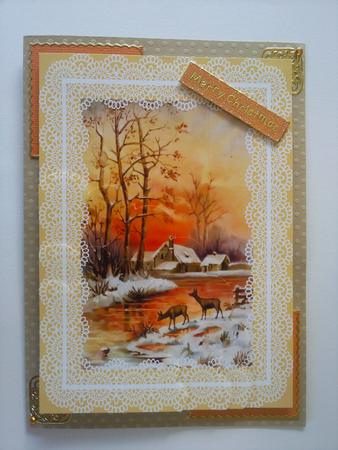 Christmas Deer Corner Stacker by Selina Dittmann