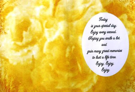 Birhday Insert Yellow by Selina Dittmann