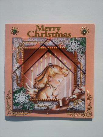 Christmas Prayer 5inch Triangle Edge Spiral Stacker by Selina Dittmann