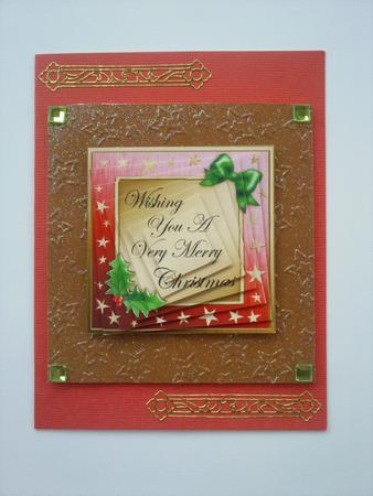 Elegant Christmas Greeting Twisted Pyramage Sheet by Selina Dittmann