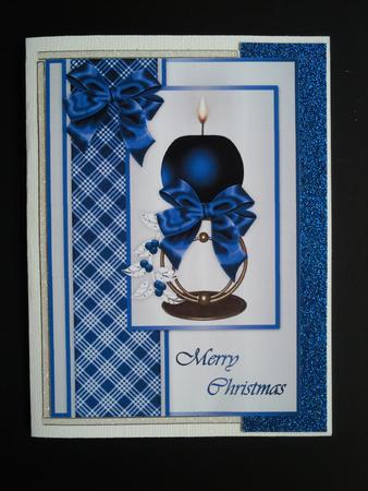 Christmas Candle 5 - A4 Card Front by Selina Dittmann