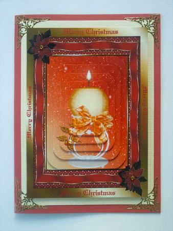 Christmas Decorative Candle with Pyramage by Selina Dittmann