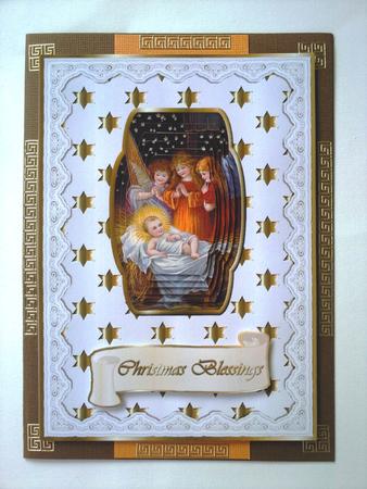 Baby Jesus and the Angels Shaped Pyramid and Card Front by Selina Dittmann