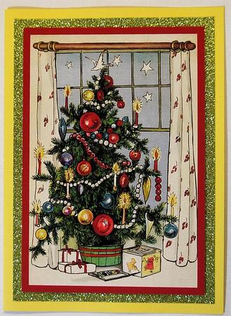 Christmas Tree Decorated Splendid Pyramid by Selina Dittmann