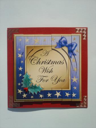 Elegant Christmas Greeting Card with Circular Side Stacker by Selina Dittmann