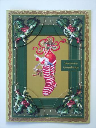 Stripy Christmas Stocking by Selina Dittmann