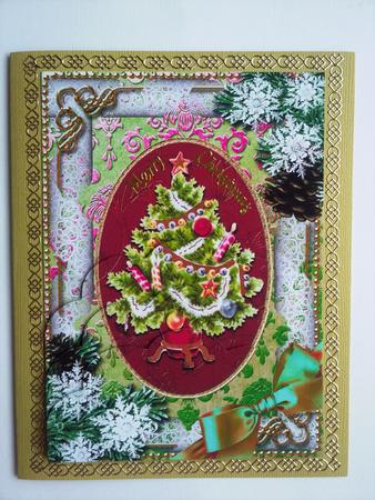 Elegant Tree Snow Scallop Bottom 7x5inch Stacker by Selina Dittmann