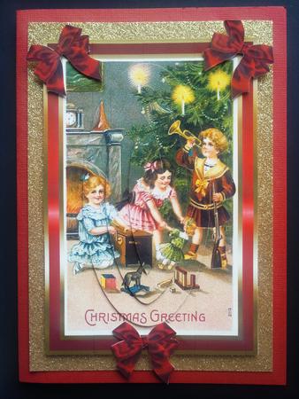 Vintage Christmas Morning Pyramid Topper by Selina Dittmann