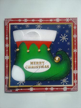 Christmas Stocking Fan Pyramage Topper by Selina Dittmann